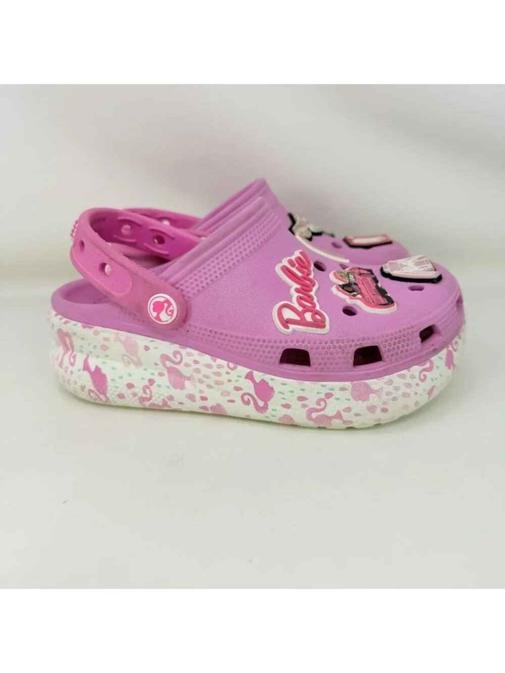 Barbie X Crocs Cutie Crush Clog Barbie Taffy Pink Kids Size 1
